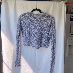 The Hanger Blue & White Lightweight Hoodie Medium